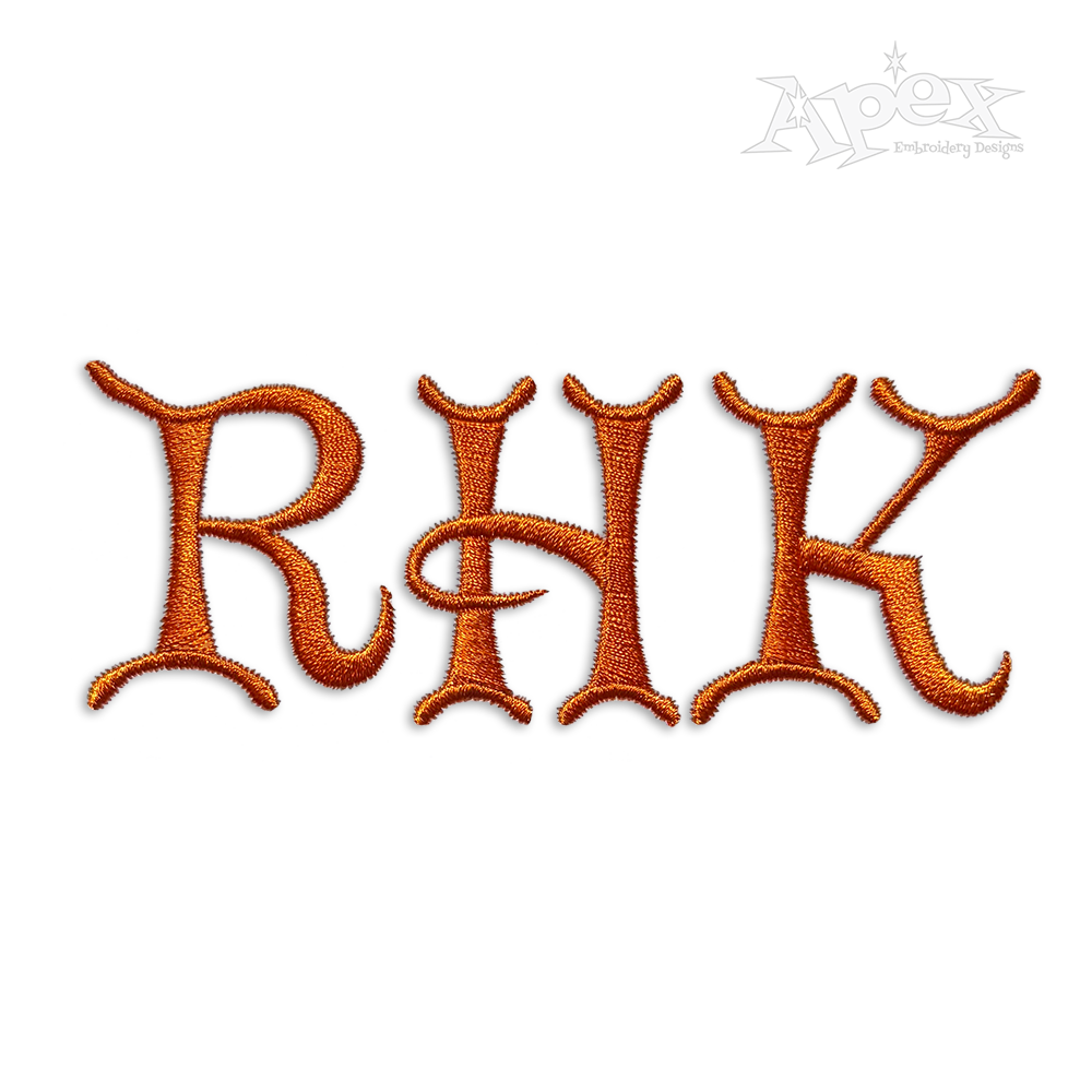 Frog Machine Embroidery Font by Apex Designs
