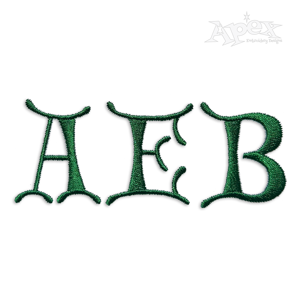 Frog Machine Embroidery Font by Apex