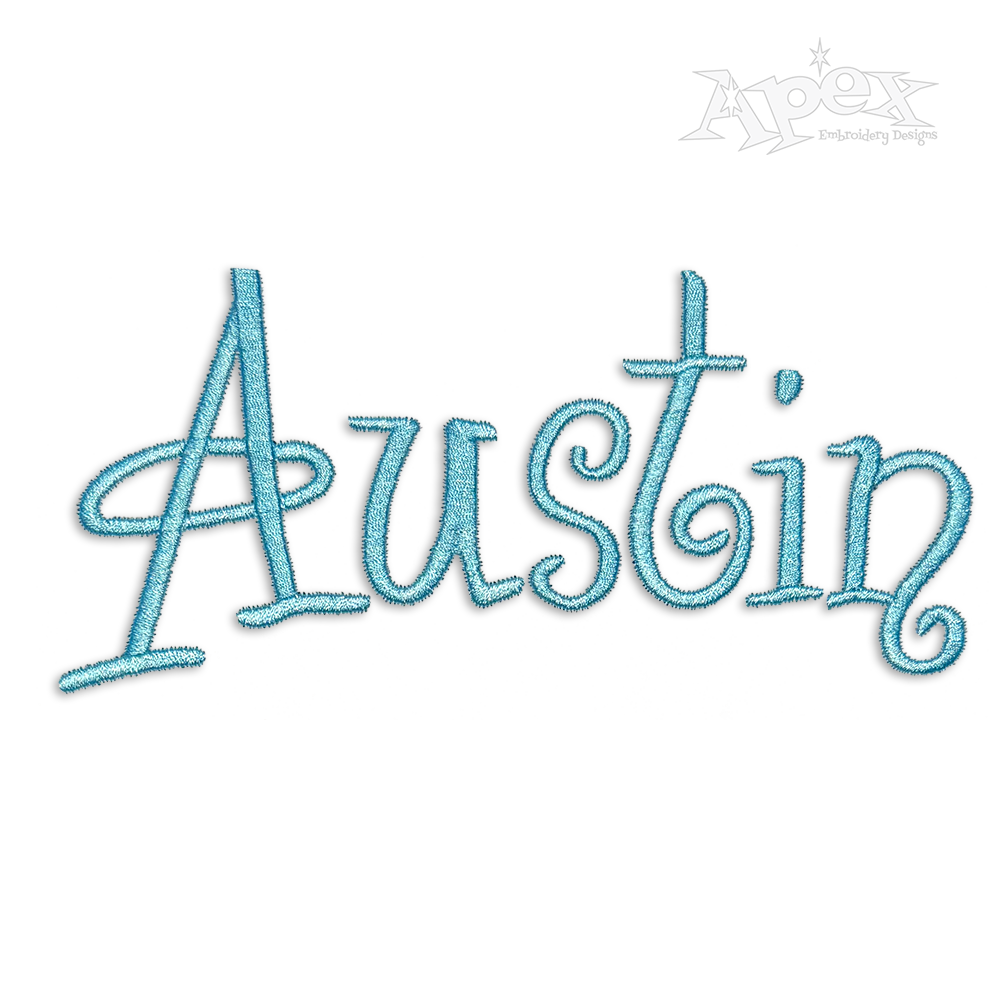 Angelica Machine Embroidery Font by Apex Designs
