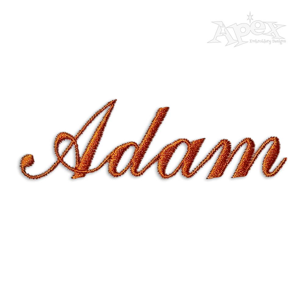 True Script Machine Embroidery Font by Apex Design Letters