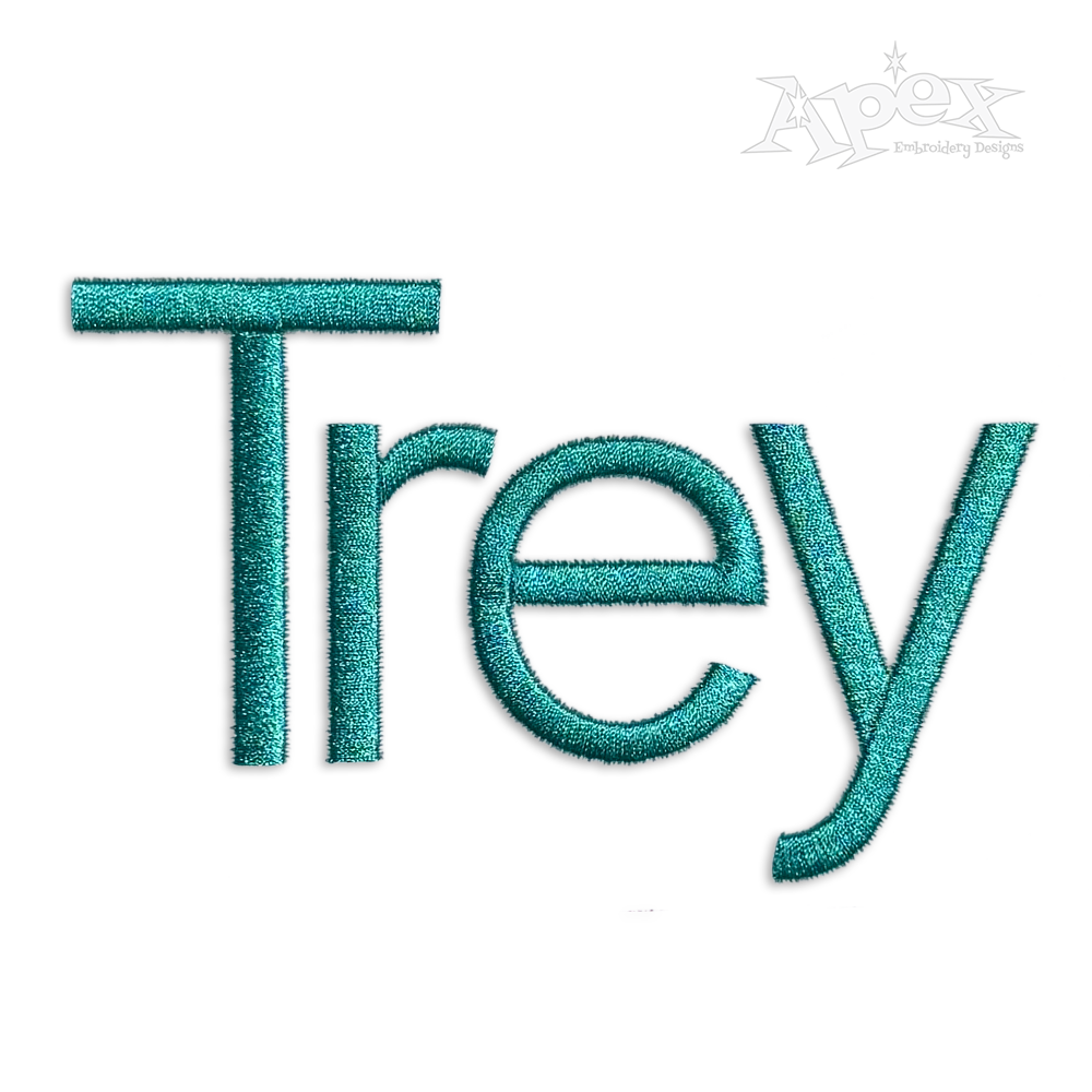 Block Type Alphabet Machine Embroidery Font Digitized by Apex Designs