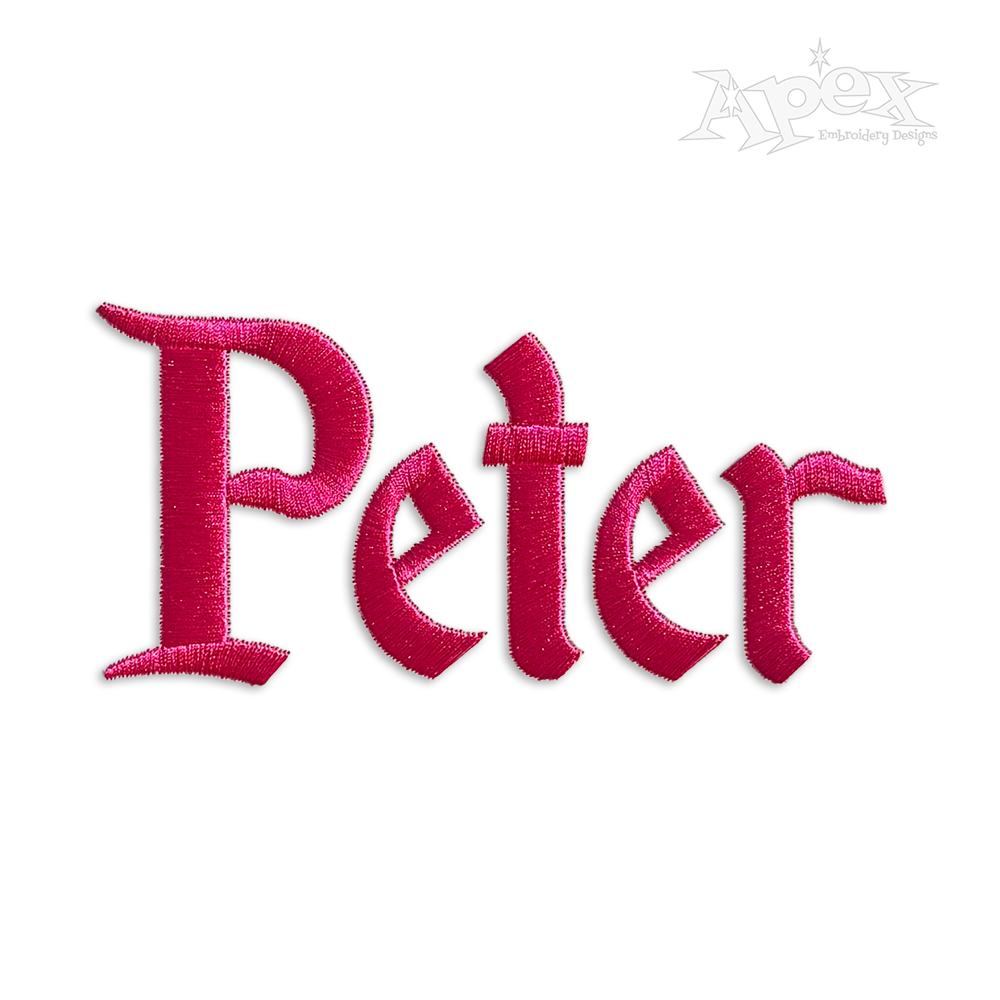 Robin Hood Print Embroidery Font