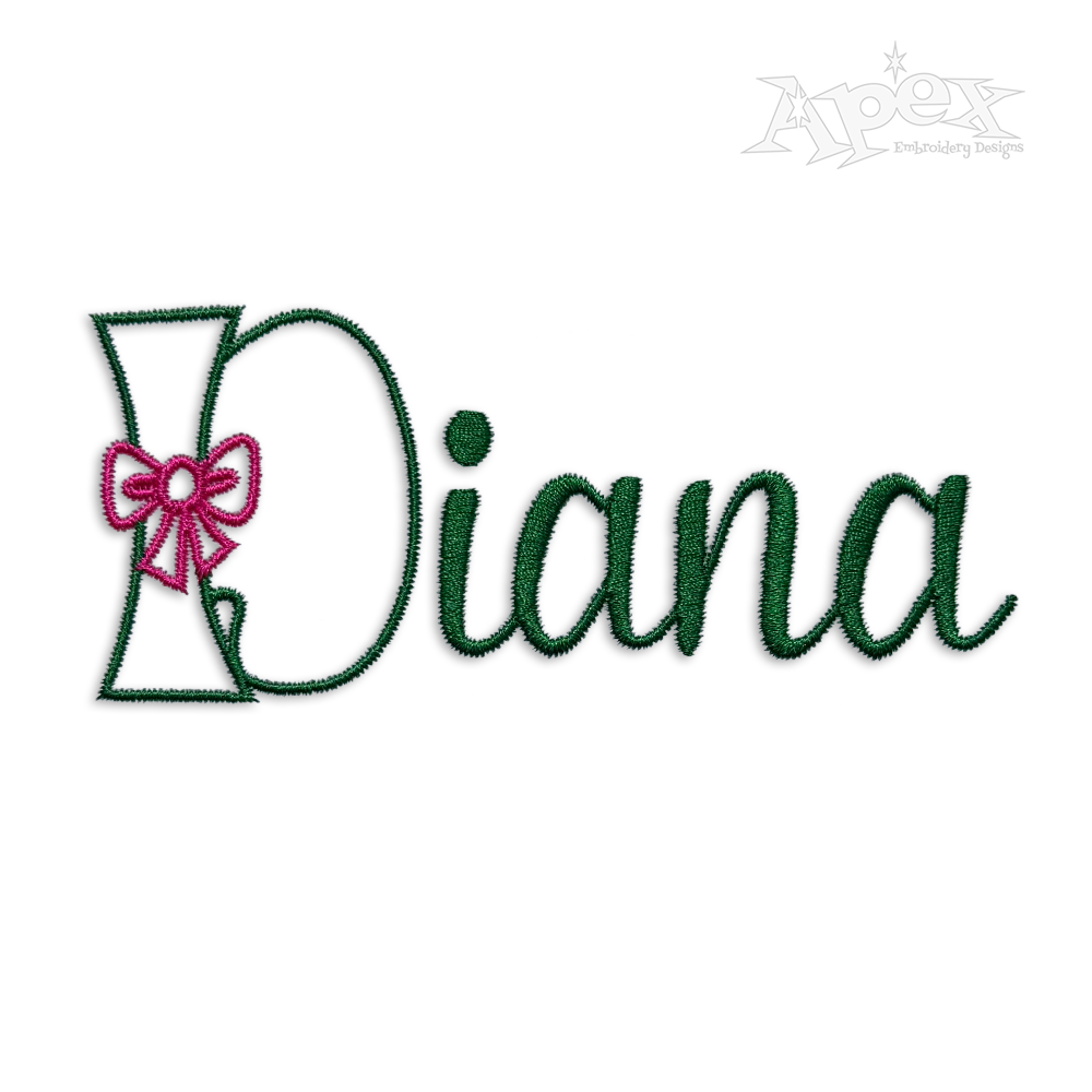 Christmas Bow Embroidery Fonts Machine Embroidery Designs