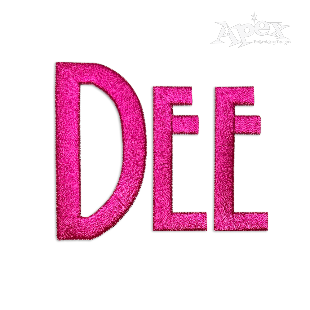 American Horror Story Machine Embroidery Font by Apex