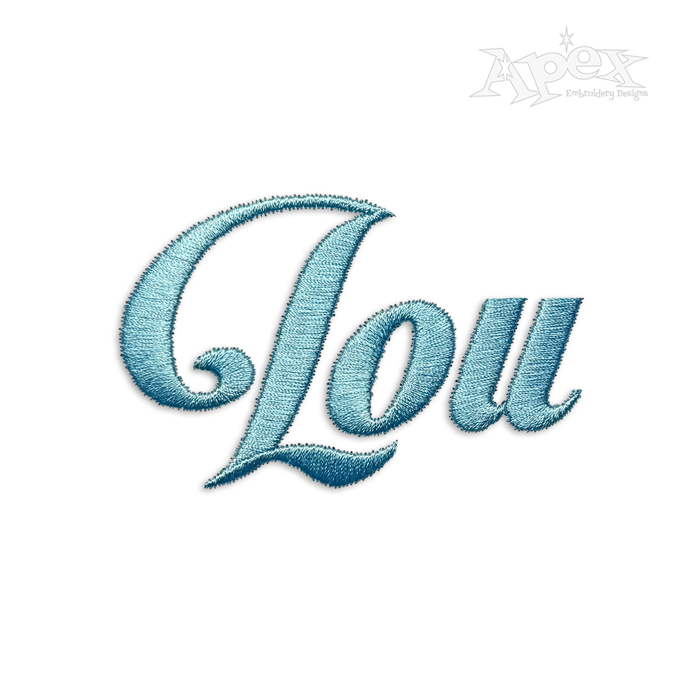 Ferris Machine Embroidery Font by Apex Design Letters