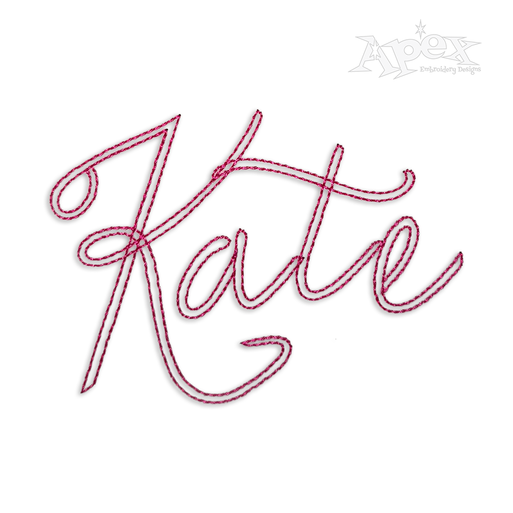 Emily Machine Embroidery Font Letter Alphabet by Apex