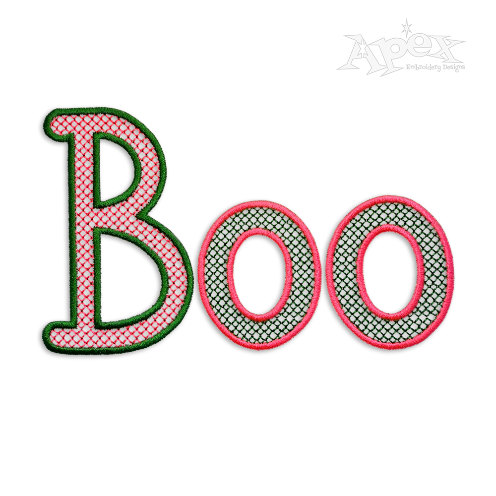 Boys R Gross Fill Machine Embroidery Font by Apex