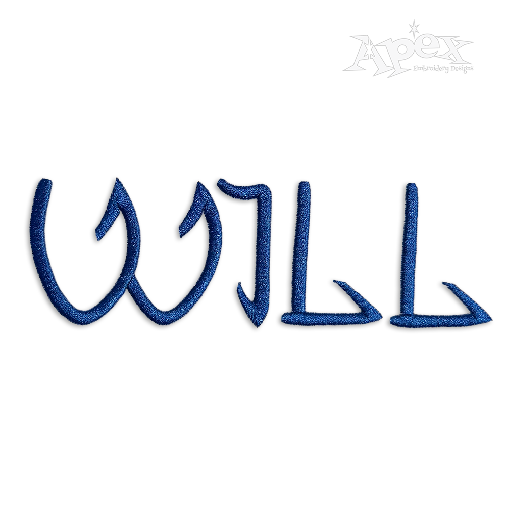 Fishing Hooks Machine Embroidery Fonts by Apex