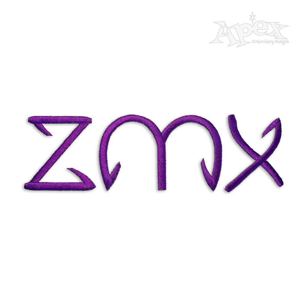 Fishing Hooks Machine Embroidery Fonts by Apex Designs Art