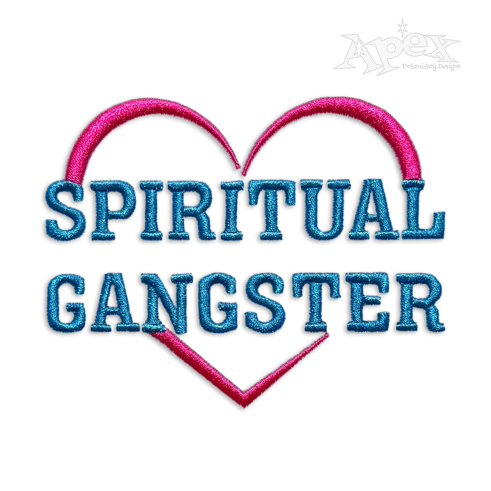 Spiritual Gangster Machine Embroidery Design