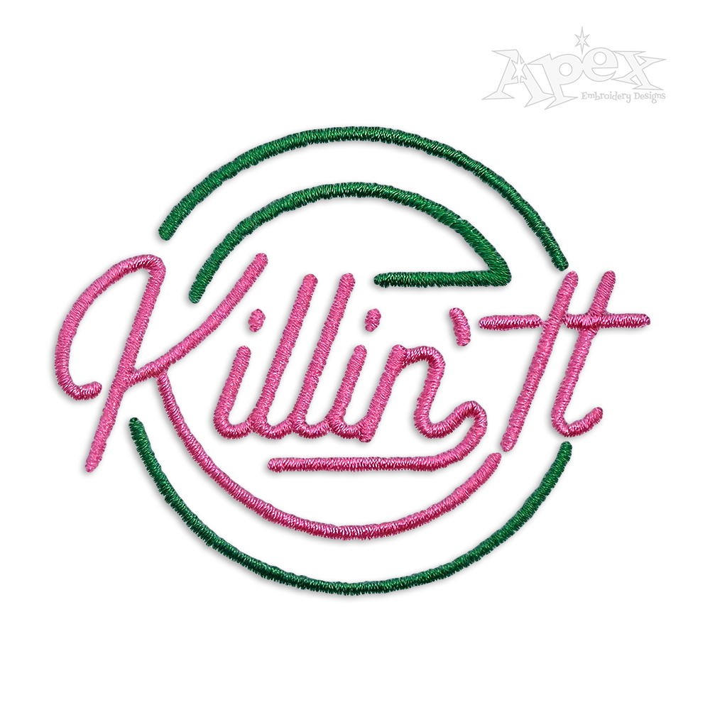 Killin' It Machine Embroidery Design by Apex