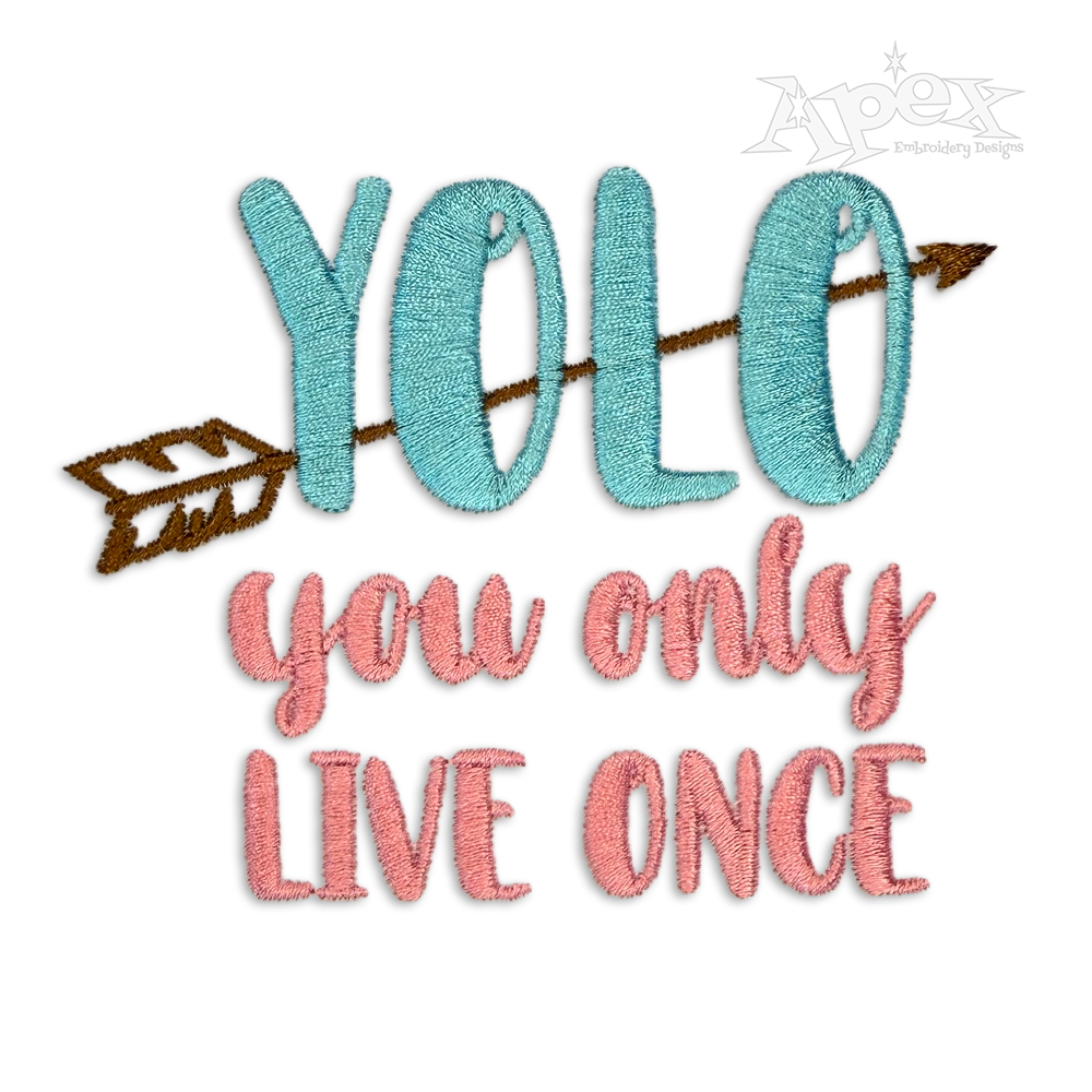 Yolo Machine Embroidery Design