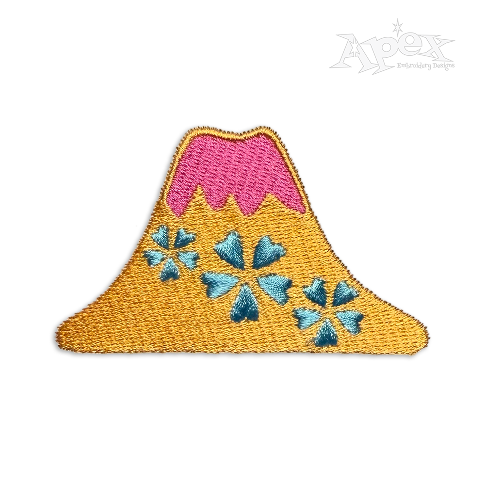 Mt. Fuji Mount Japan Machine Embroidery Design by Apex