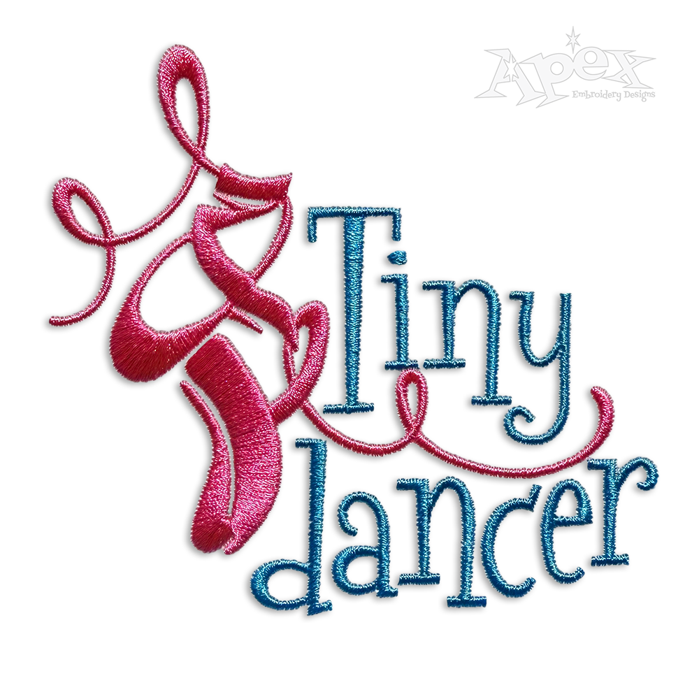Tiny Dancer Machine Embroidery Design by Apex