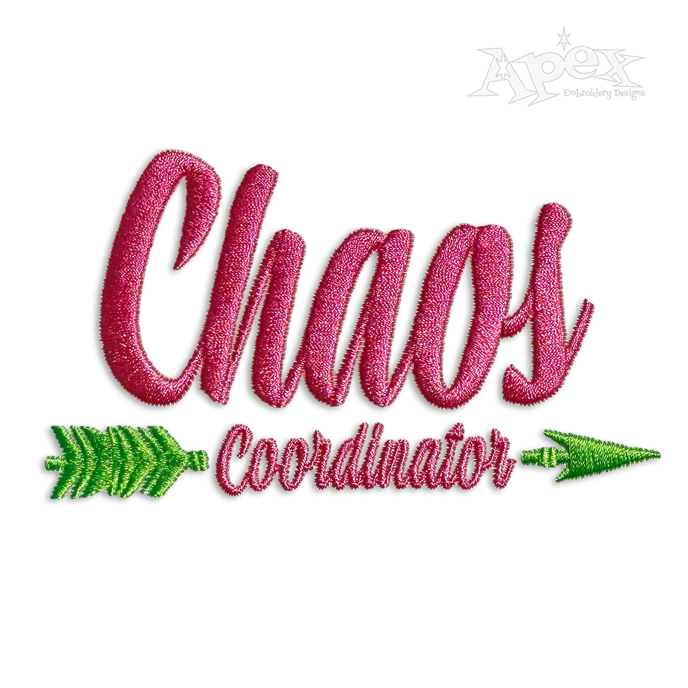 Chaos Coordinator Machine Embroidery Design by Apex