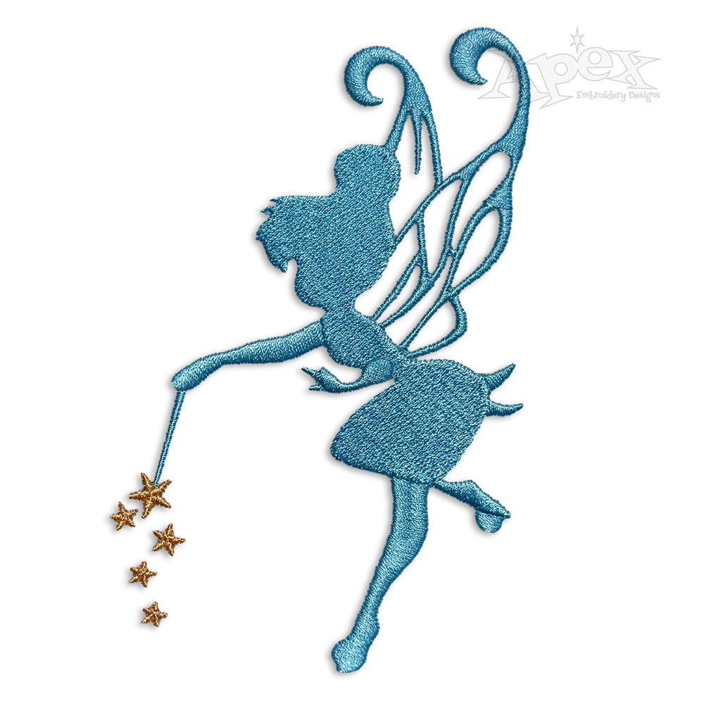 Fairy Magic Sparkle Machine Embroidery Design by Apex