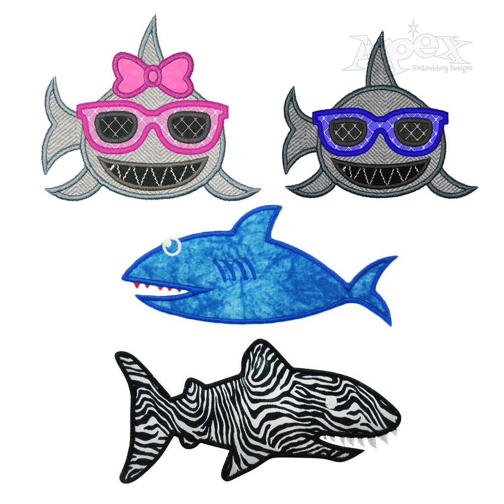 Shark Machine Embroidery Design