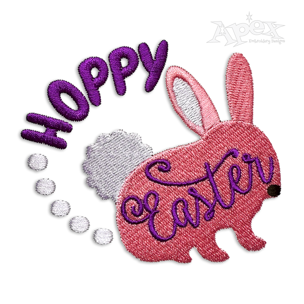 Hoppy Easter Funny Machine Embroidery Design - Apex