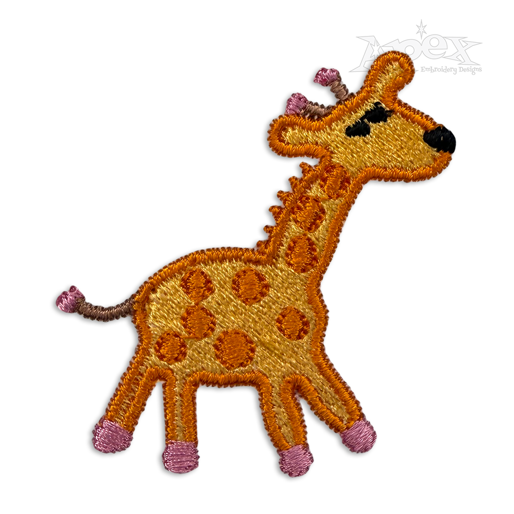 Giraffe Machine Embroidery Design Pack by Apex Designs