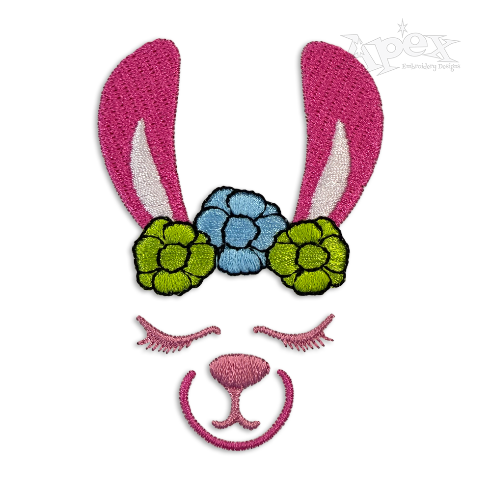 Floral Llama Face Flowers Machine Embroidery Designs.