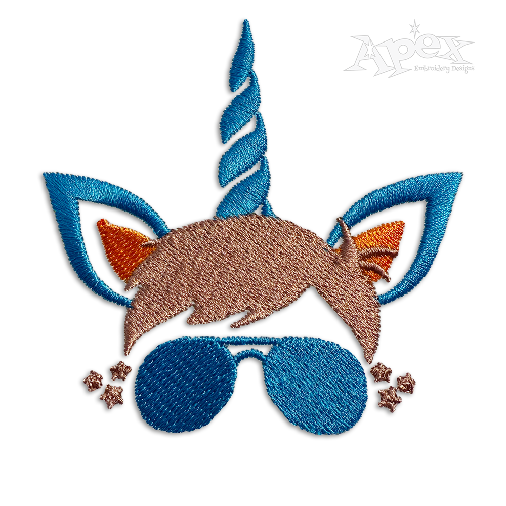 Boy Unicorn Machine Embroidery Design By Apex