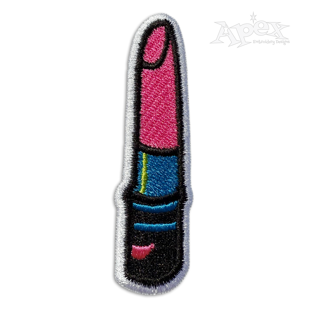 Lipstick Make-up Fashion Beauty Machine Embroidery Designs