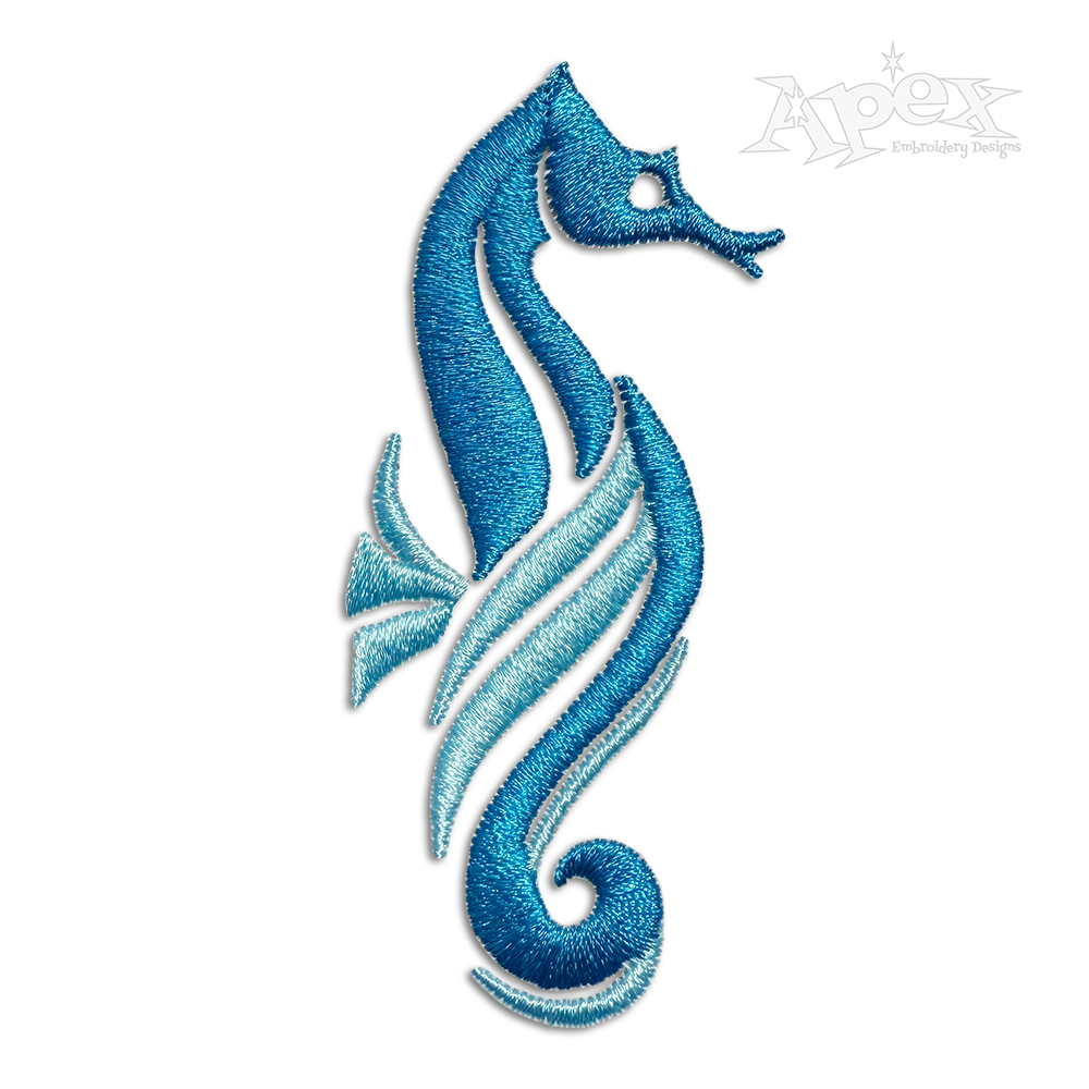 Seahorse Ocean Beach Idea Machine Embroidery Designs