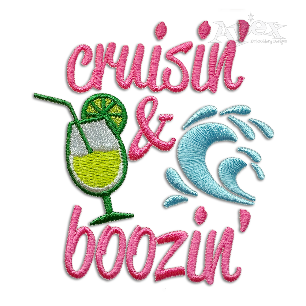 Cruise Ship Machine Embroidery Design