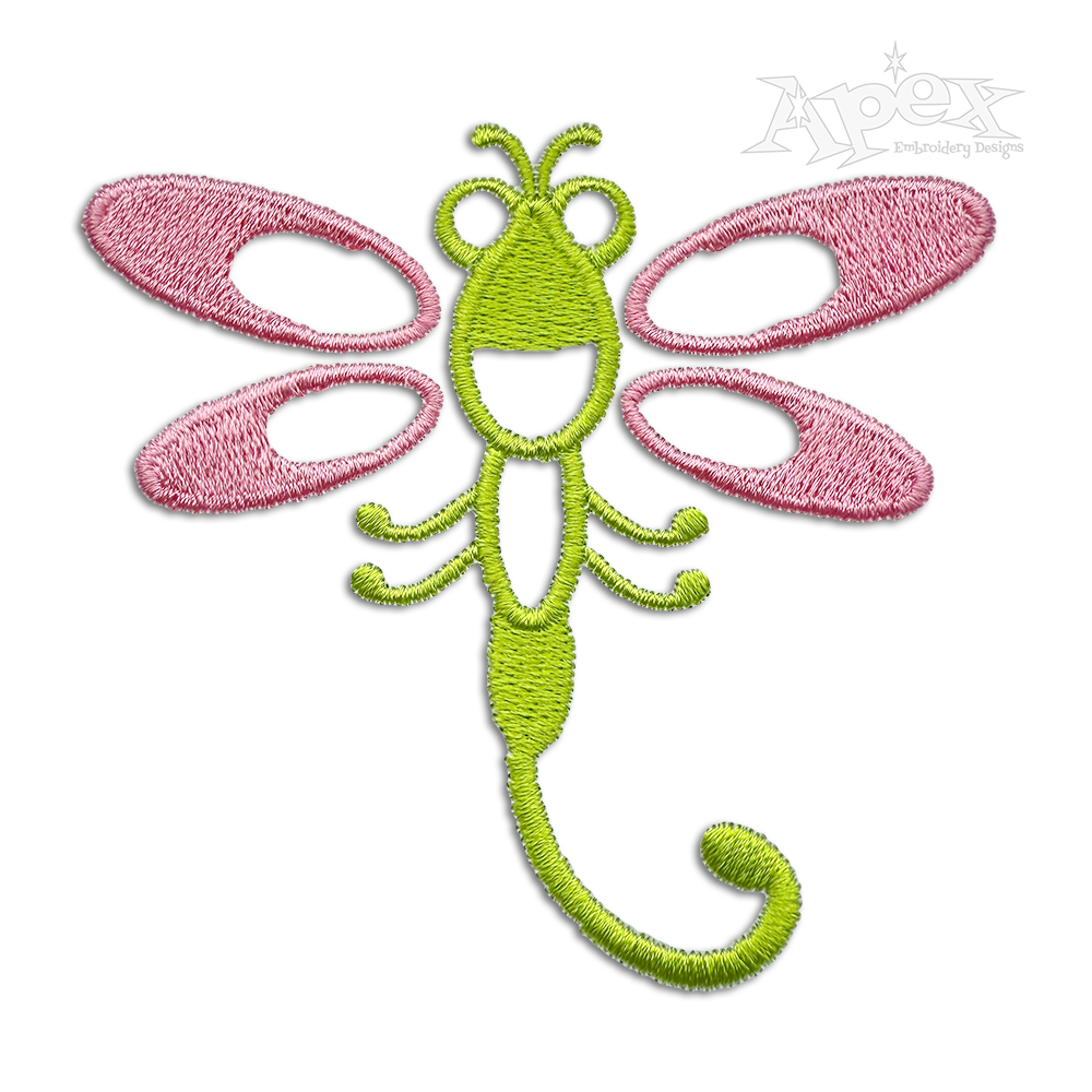 Dragonfly Summer Bug Machine Embroidery Designs