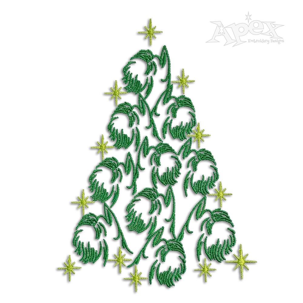 Schnauzer Dog Christmas Tree Machine Embroidery Designs