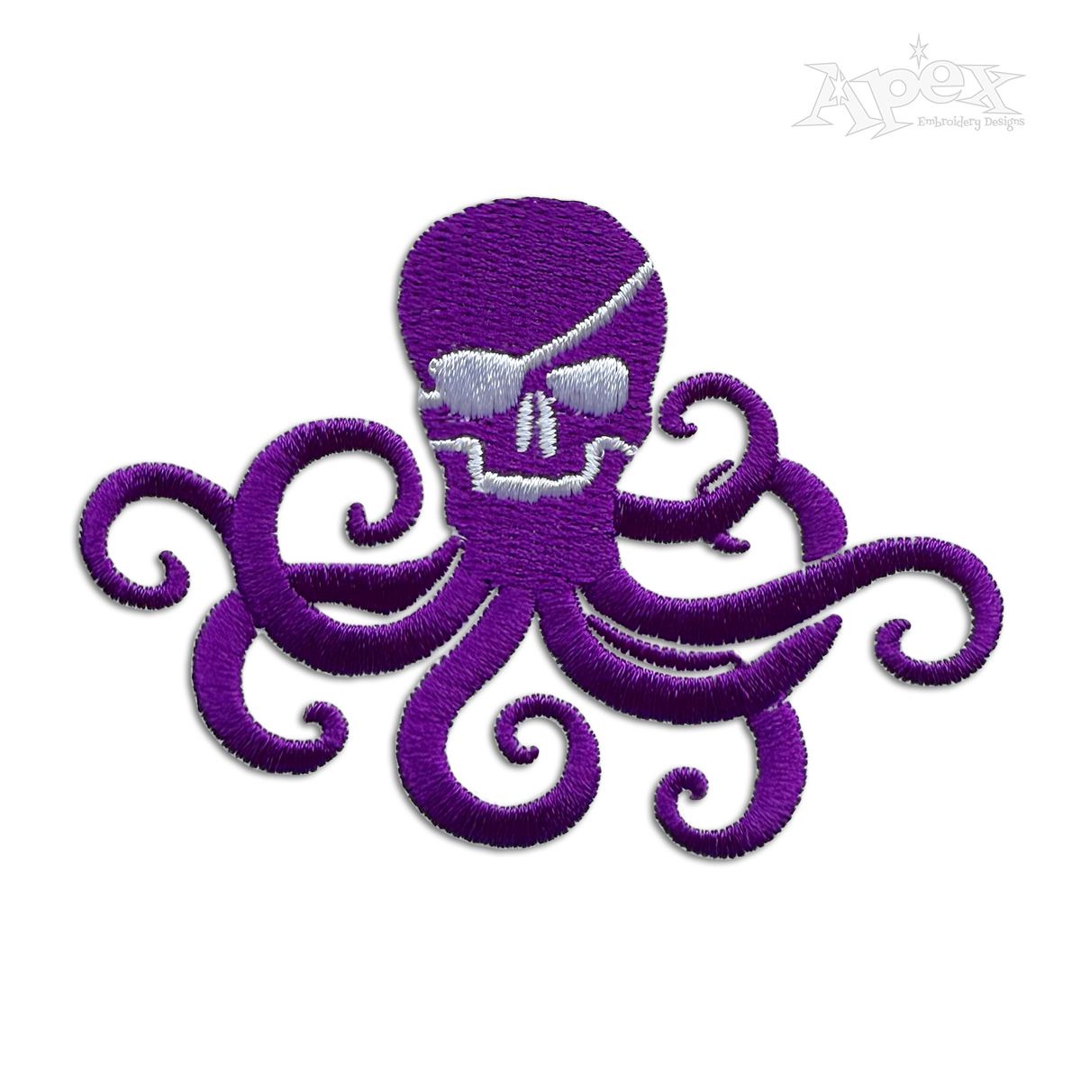 Octopus Pirate Skull Ocean Beach Idea Machine Embroidery Designs