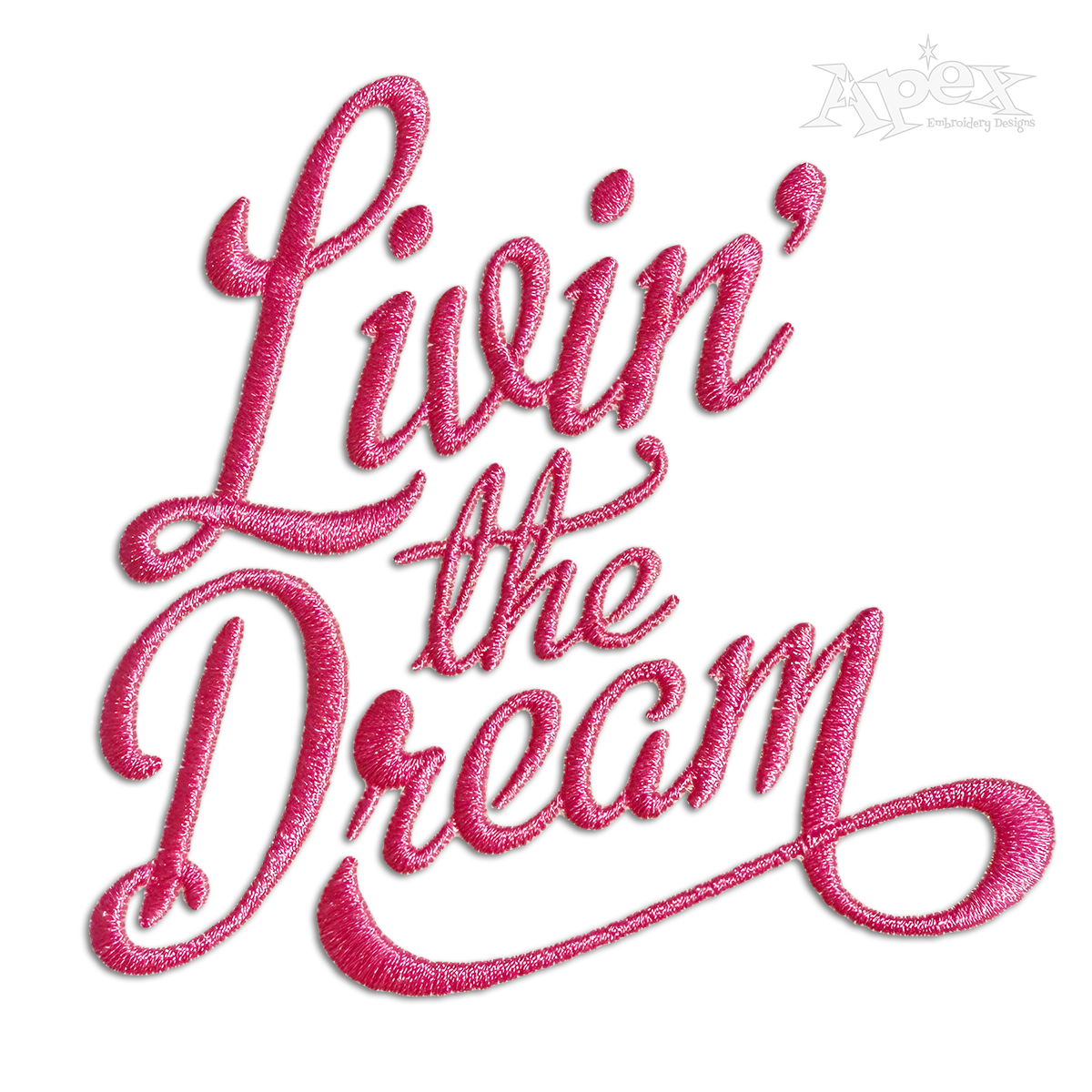 Livin' the Dream Machine Embroidery Design by Apex