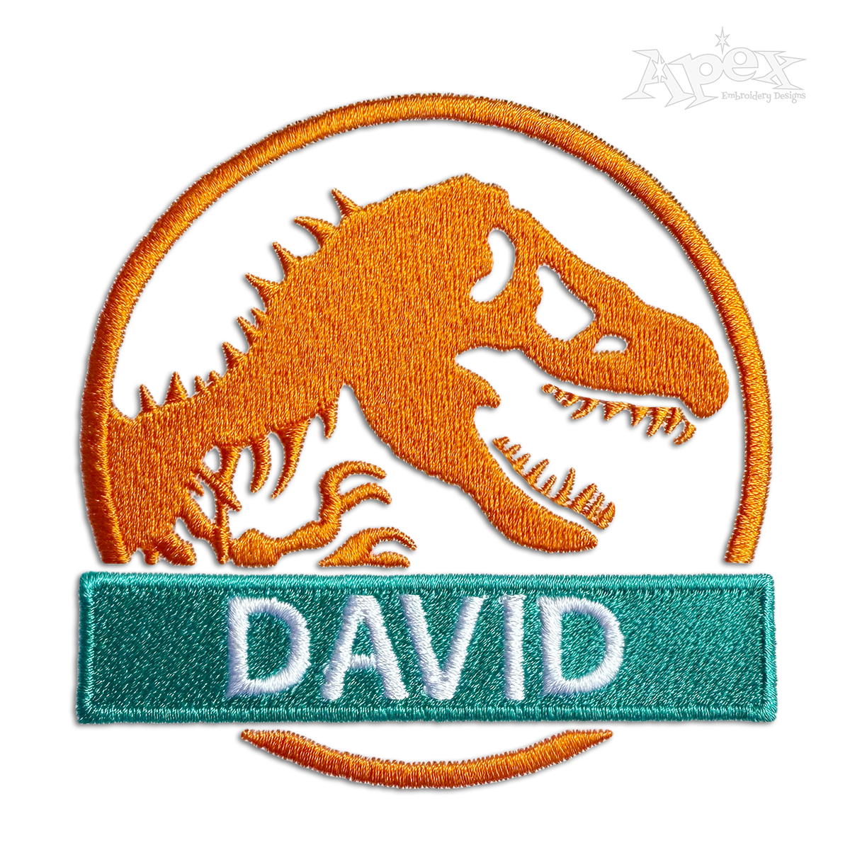 Jurassic Park Dinosaur Machine Embroidery Design by Apex