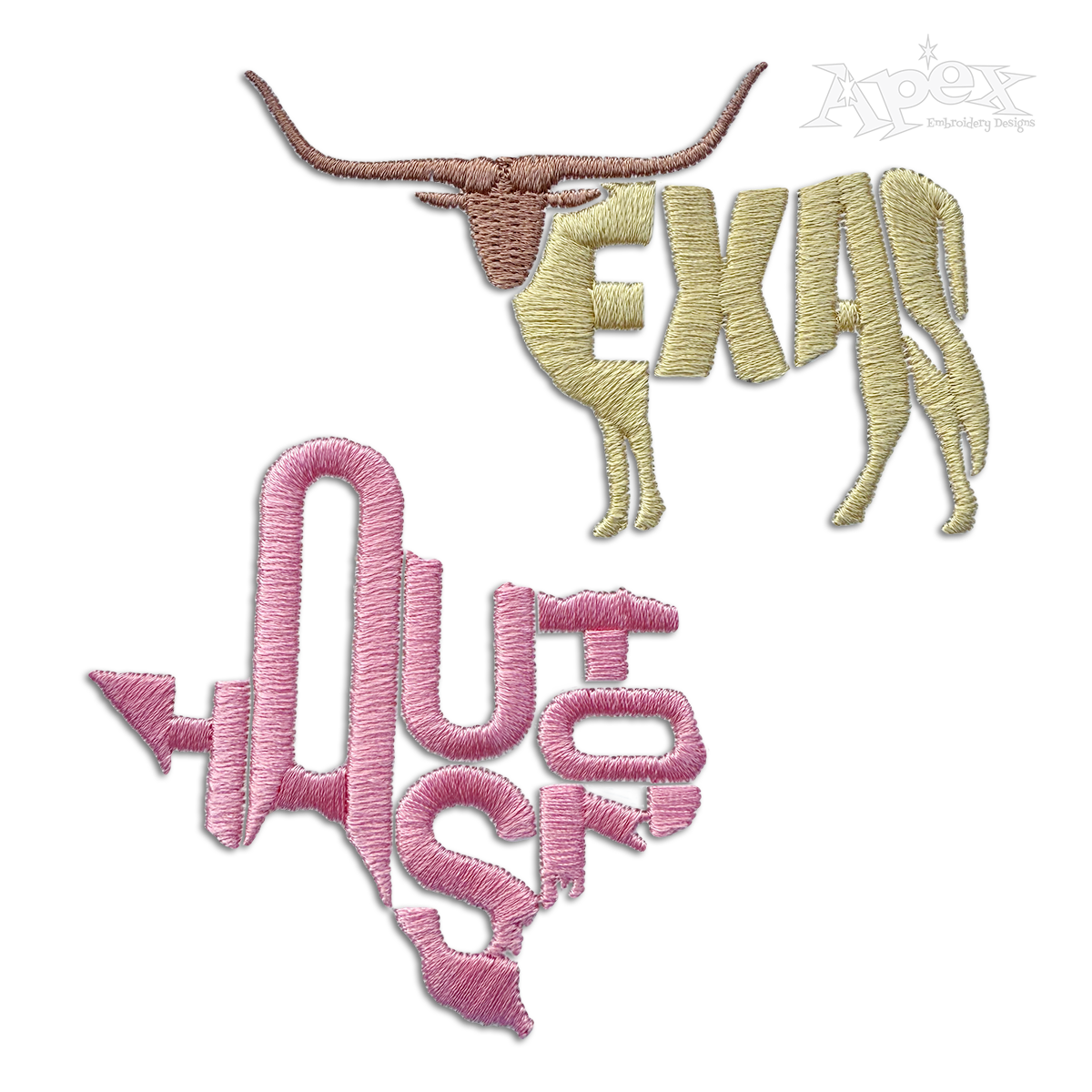 Texas Houston Machine Embroidery Designs by Apex