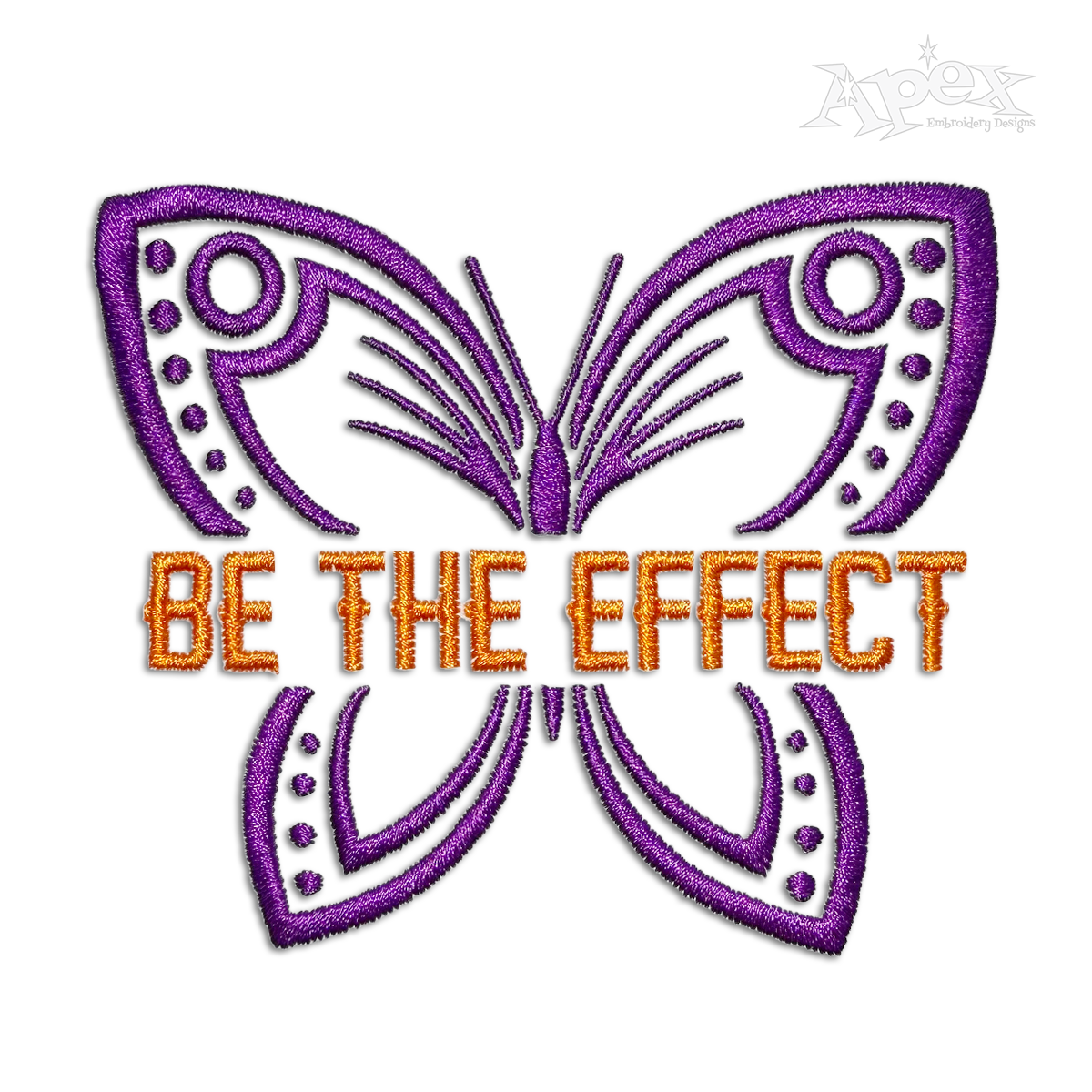 Be The Effect Butterfly Machine Embroidery Design