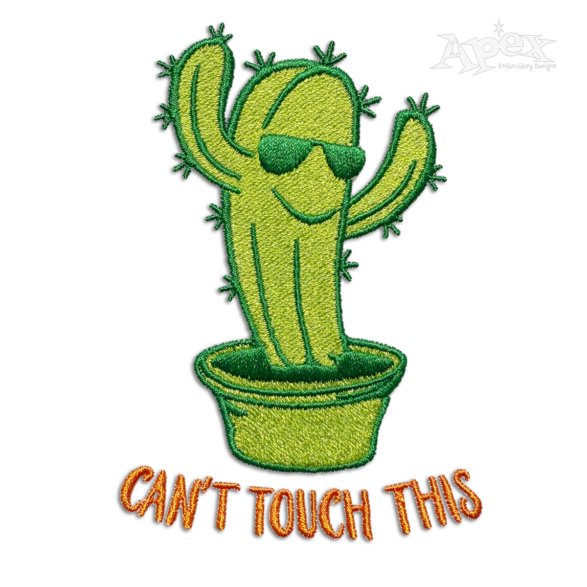 Can't Touch This Cactus Machine Embroidery Designs