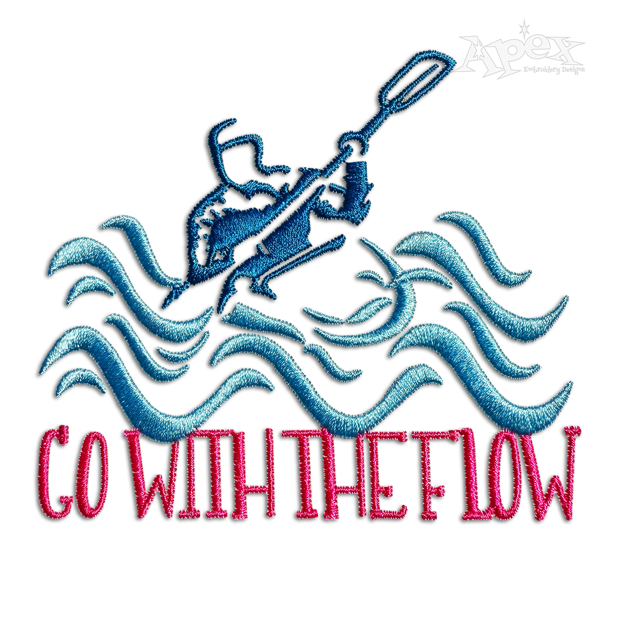 Go With The Flow Rafter White Water River Rappids 