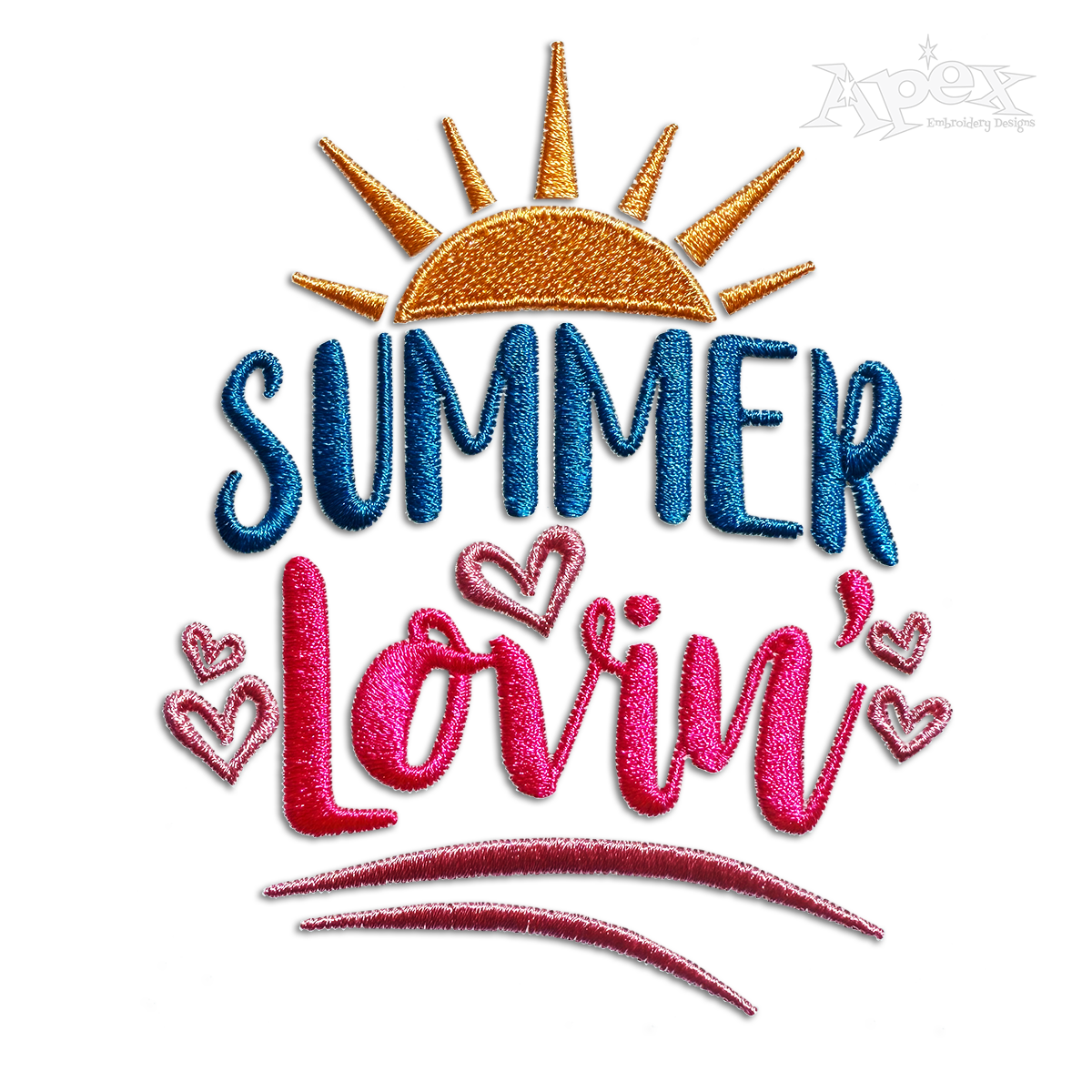 Summer Lovin' Machine Embroidery Design by Apex
