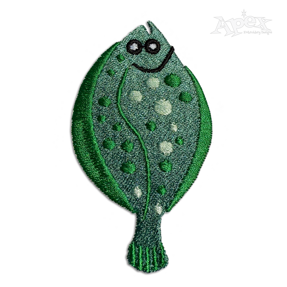 Halibut Fish Alaska Fishing Machine Embroidery Design