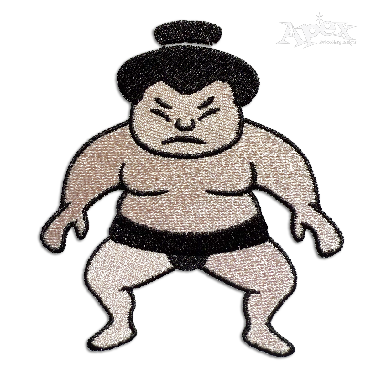 Japan Japanese Sumo Machine Embroidery Design