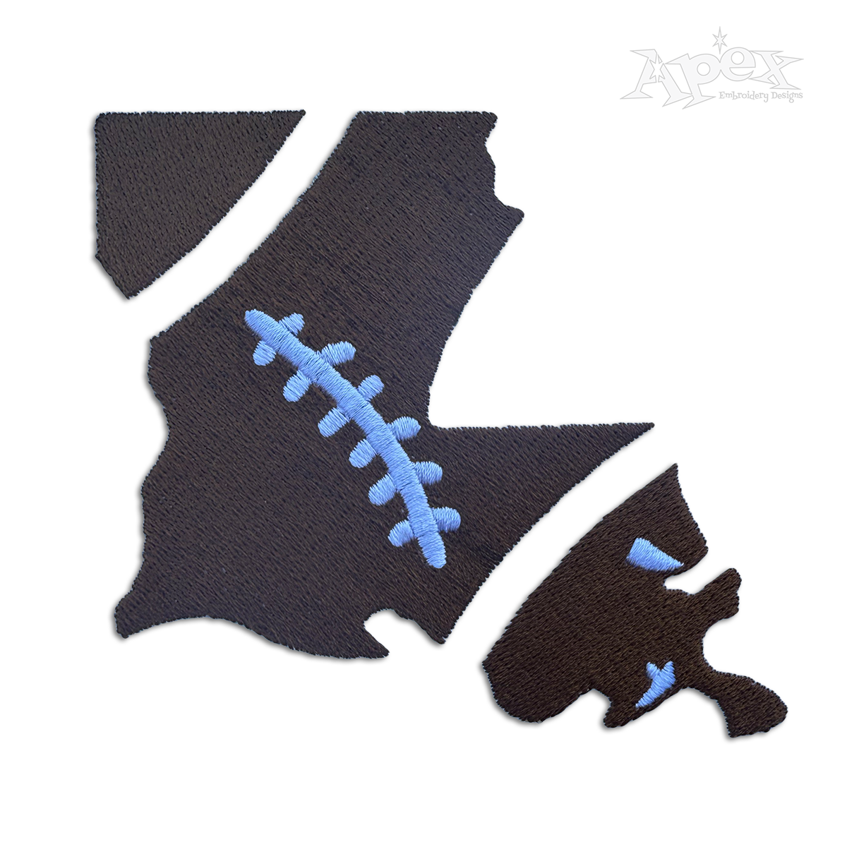 Louisiana Home State Football Machine Embroidery Designs