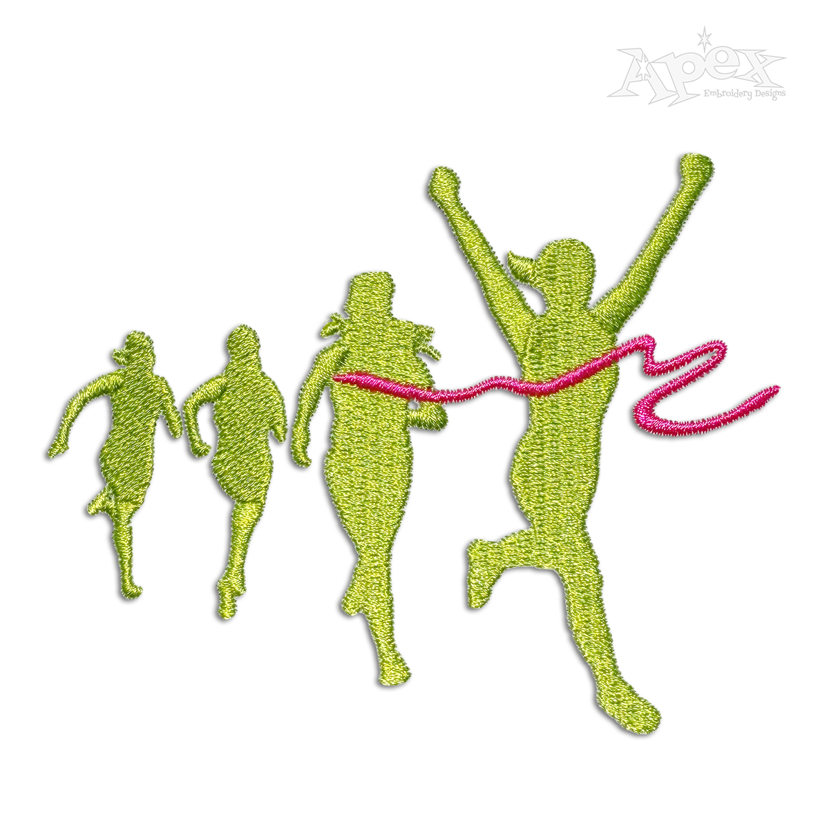 Runner 5k Embroidery Design by Apex Digitizing