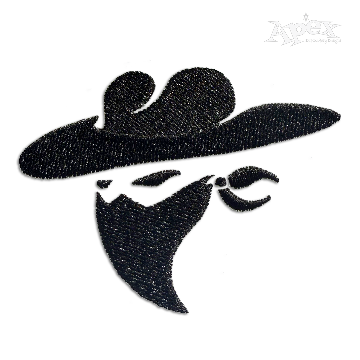 Outlaw Mask Machine Embroidery Design by Apex