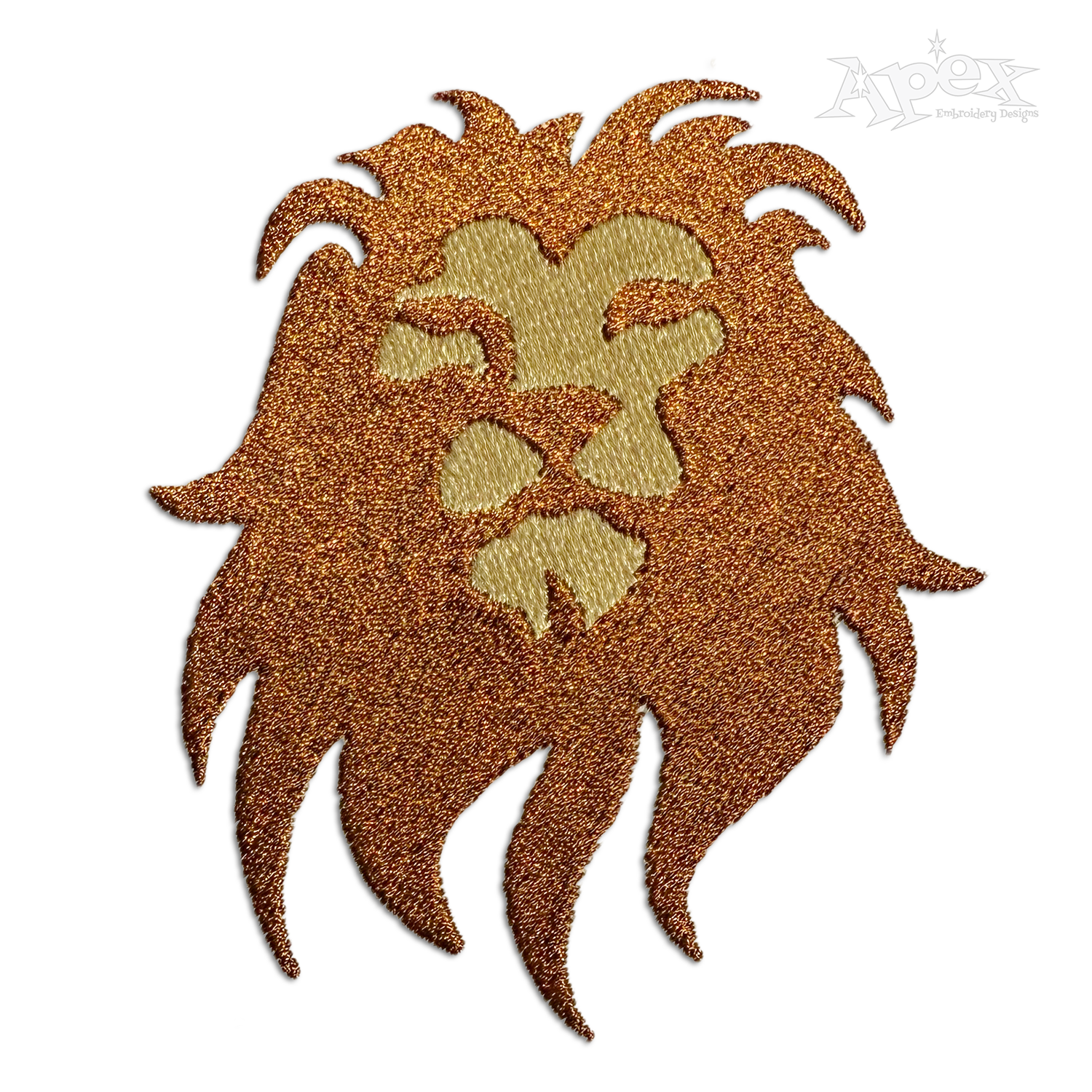 Rasta Lion Jamacia Marley Machine Embroidery Design by Apex