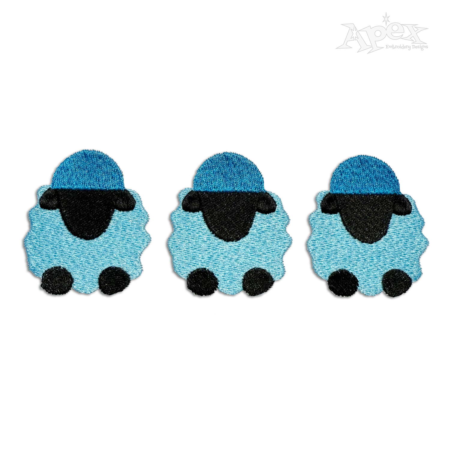 Farm Sheep Animal Machine Embroidery Design 