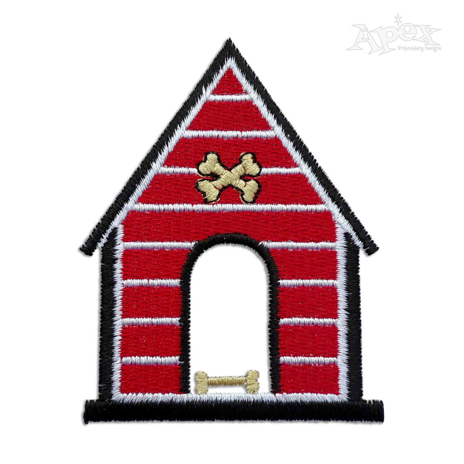 Dog House Machine Embroidery Design by Apex