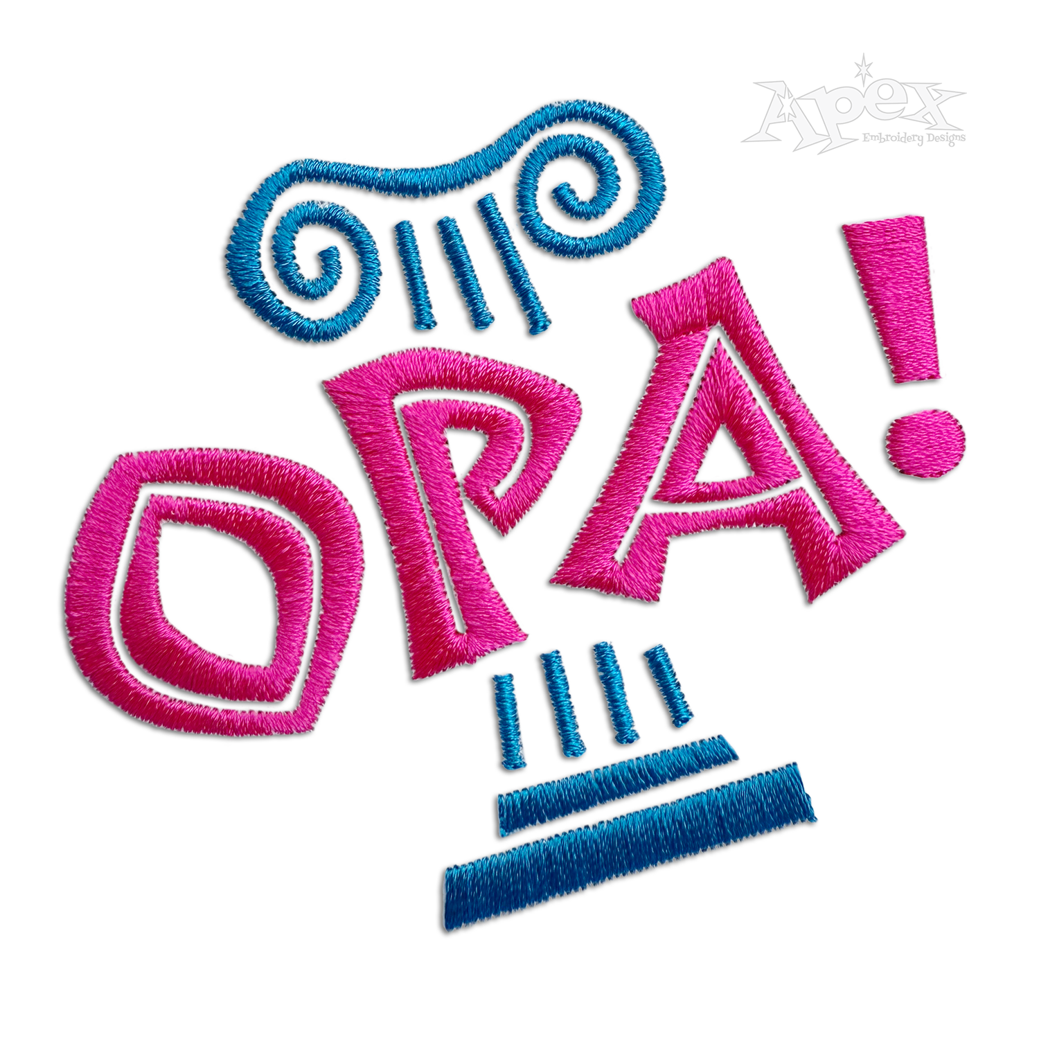 Opa! Greek Island Party Food Machine Embroidery Design Digitizing