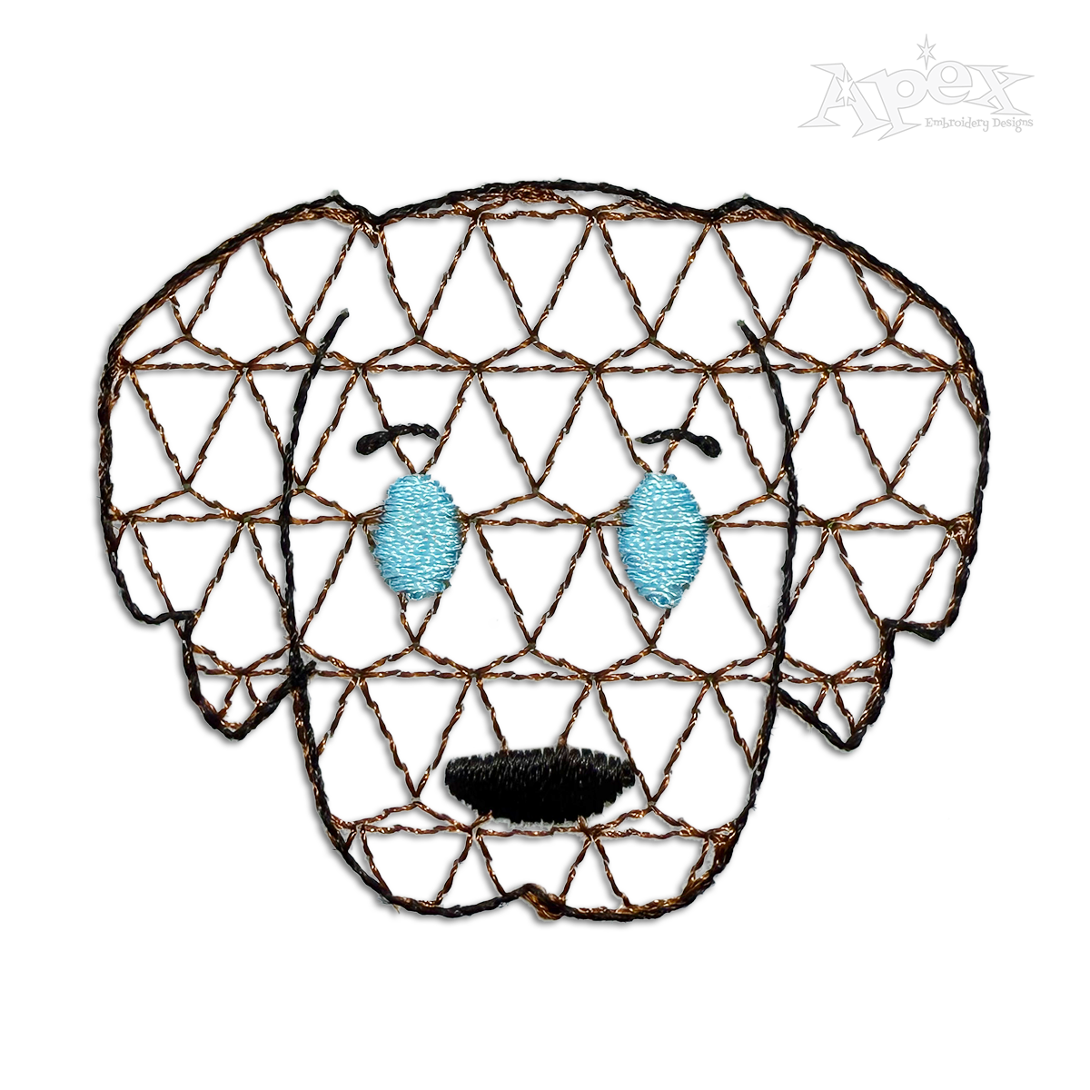 Dog Machine Embroidery Design - Apex Digitized