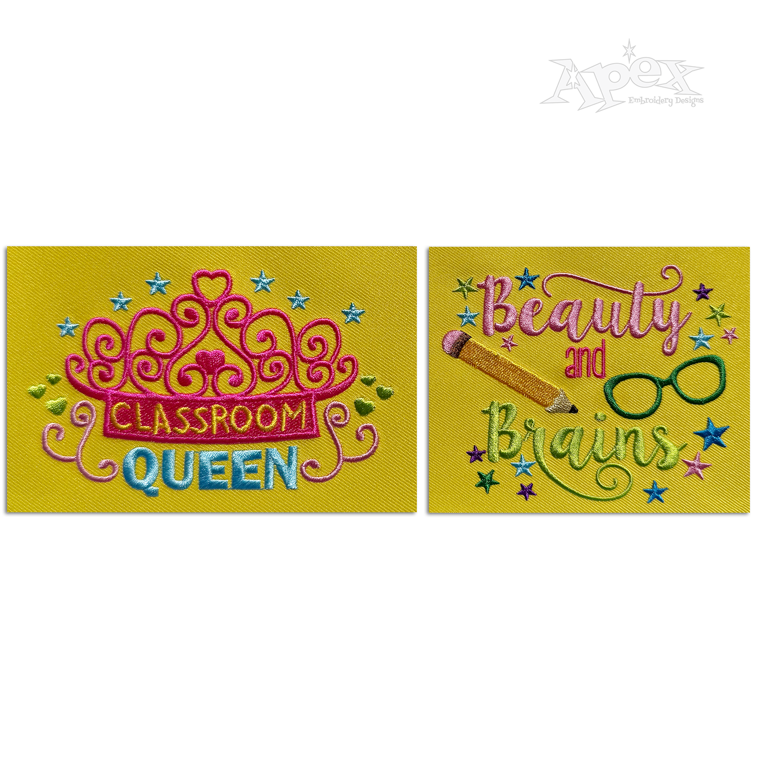 Smart Girl School Word Art Bundle Machine Embroidery Designs - Apex Digitized
