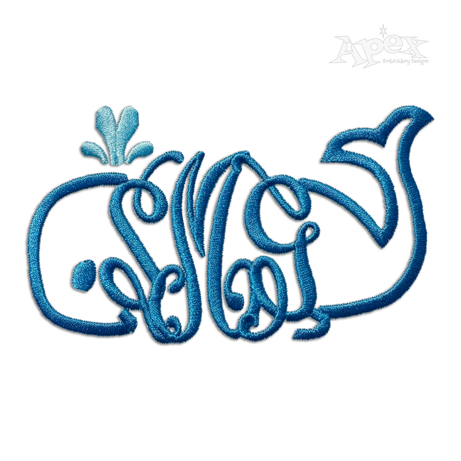 Whale Bundle Machine Embroidery Designs Digitized By Apex